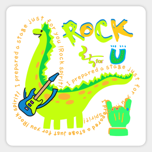 rock spirit, dinosaur Magnet